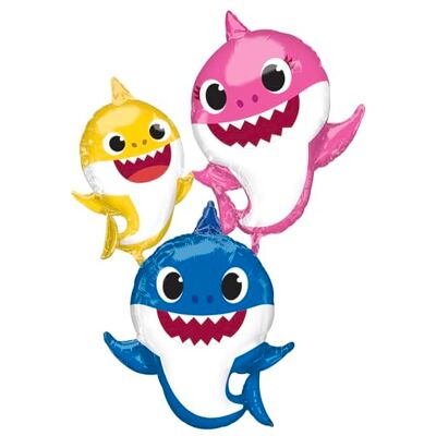 amscan 4076475 AirWalker Baby Shark Folieballon P93 verpakt 91 cm x 167 cm amscan 4076475 AirWalker Baby Shark Folieballon P93 verpakt 91 cm x 167 cm