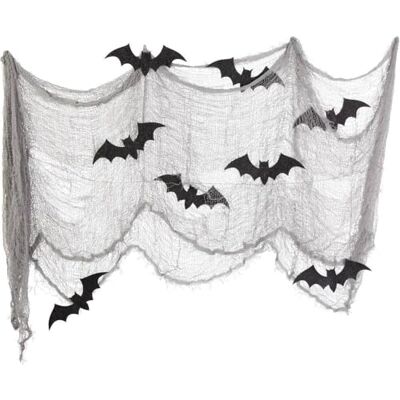 amscan 220090 Halloween Party Draperen Gaas Decoratie & Glitter Bats Kit amscan 220090 Halloween Party Draperen Gaas Decoratie & Glitter Bats Kit