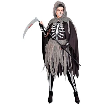 Widmann Kostuum skelet, jurk, zeisvrouw, Grim Reaper, Halloween verkleedkleding Widmann Kostuum skelet, jurk, zeisvrouw, Grim Reaper, Halloween verkleedkleding