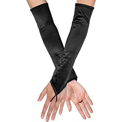 Boland 03161 Opera Paris, handschoenen, 1 paar, zwarte armwarmers, jaren 20, Charleston, flapper, kostuum, carnaval, themafeest, gala-avond,Zwart Boland 03161 Opera Paris, handschoenen, 1 paar, zwarte armwarmers, jaren 20, Charleston, flapper, kostuum, carnaval, themafeest, gala-avond,Zwart