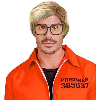Widmann Pruik voor mannen, blond, kunsthaar, korte pruik voor Halloween Widmann Pruik voor mannen, blond, kunsthaar, korte pruik voor Halloween