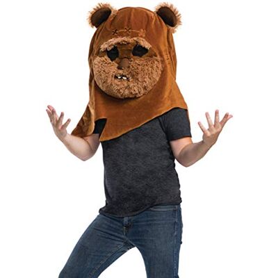 Rubie's Star Wars Classic Adult Ewok pluche oversized hoofdmasker, eenheidsmaat Rubie's Star Wars Classic Adult Ewok pluche oversized hoofdmasker, eenheidsmaat
