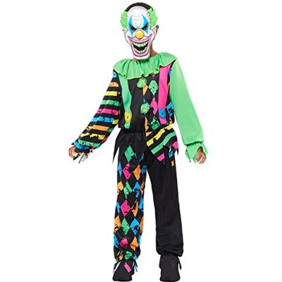 amscan 9917875 Jongens Halloween Funhouse Horror Clown Fancy Dress Kostuum, Multi, 6-8 Jaar amscan 9917875 Jongens Halloween Funhouse Horror Clown Fancy Dress Kostuum, Multi, 6-8 Jaar