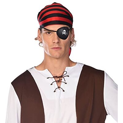 amscan 9909434 piraat oogpatch schedel print Dress Up Accessoires, Volwassenen-Unisex, Zwart, One Size amscan 9909434 piraat oogpatch schedel print Dress Up Accessoires, Volwassenen-Unisex, Zwart, One Size