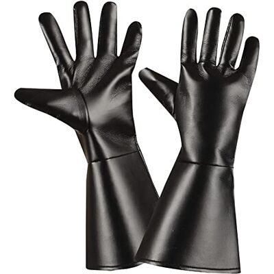 Widmann 8535A handschoenen van kunstleer, zwart, themafeest, carnaval Widmann 8535A handschoenen van kunstleer, zwart, themafeest, carnaval