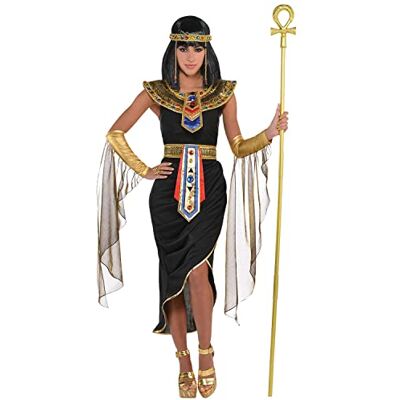 amscan 9918180 9918180 Wereldboekendag voor dames, Egyptische koningin, historisch kostuum, zwart (UK jurk maten 36-48 amscan 9918180 9918180 Wereldboekendag voor dames, Egyptische koningin, historisch kostuum, zwart (UK jurk maten 36-48