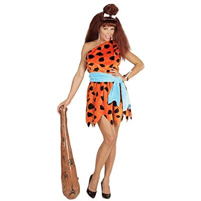 Widmann Kostuum steentijdvrouw, jurk en riem, junglevrouw, Neandertalier, Wilma, bekleding, carnaval, themafeest Widmann Kostuum steentijdvrouw, jurk en riem, junglevrouw, Neandertalier, Wilma, bekleding, carnaval, themafeest