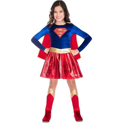 amscan 9908391 Super Girl Kostuum, Blauw, Rood, Leeftijd: 3-4 jaar amscan 9908391 Super Girl Kostuum, Blauw, Rood, Leeftijd: 3-4 jaar