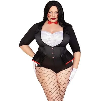 Leg Avenue 2 PC Pretty Puppet, includes tuxedo bodysuit and bow tie Leg Avenue 2 PC Pretty Puppet, includes tuxedo bodysuit and bow tie