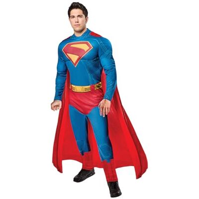 Rubie's officiële DC Deluxe Superman-kostuum, superheldenkostuum voor volwassenen Rubie's officiële DC Deluxe Superman-kostuum, superheldenkostuum voor volwassenen