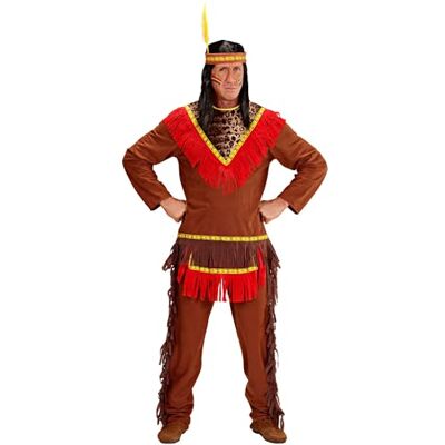 Widmann Mens Indiase Man Kostuum Medium UK 40/42 inch voor Wild West Cowboy Fancy Dress Widmann Mens Indiase Man Kostuum Medium UK 40/42 inch voor Wild West Cowboy Fancy Dress