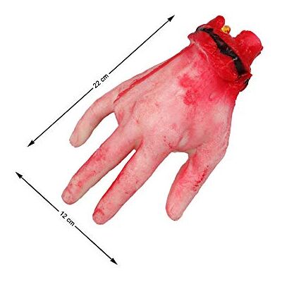 BigBuy Carnaval Halloween Decoraties - Versiering - Rood - 22 x 12 cm BigBuy Carnaval Halloween Decoraties - Versiering - Rood - 22 x 12 cm