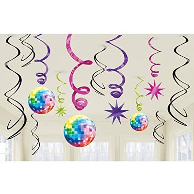 amscan 70s Disco Fever Swirls Decorations (12 pk) amscan 70s Disco Fever Swirls Decorations (12 pk)