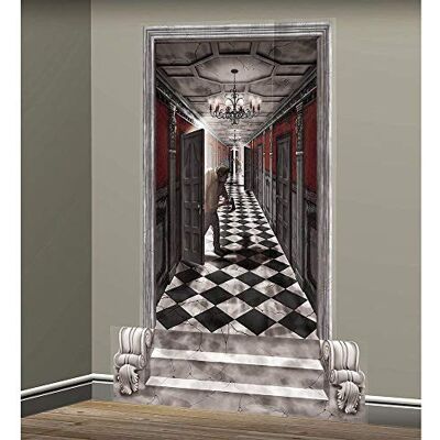 amscan 673031 Wanddecoratie Gothic Hallway, afmeting 165 x 85 cm, wanddecoratie, muurtattoo, themafeest, Halloween amscan 673031 Wanddecoratie Gothic Hallway, afmeting 165 x 85 cm, wanddecoratie, muurtattoo, themafeest, Halloween