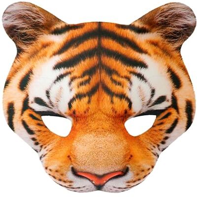 Widmann Dierenmasker zonder kin van stof, accessoire voor carnaval, themafeest Widmann Dierenmasker zonder kin van stof, accessoire voor carnaval, themafeest