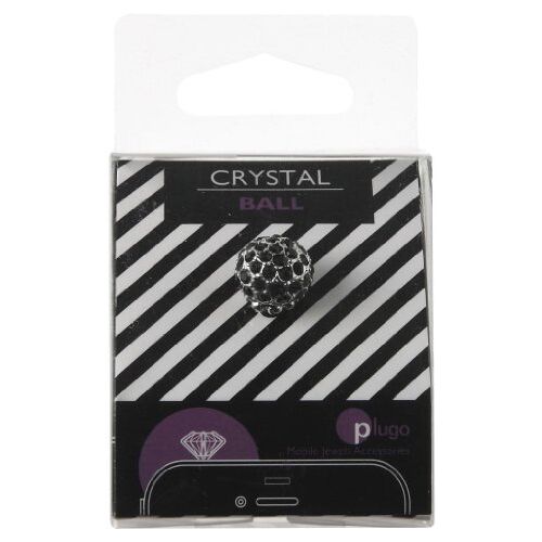 Plugo Crystal Ball Noir Accessoires voor draagbare apparaten, zwart, 32 g