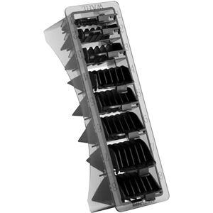 Wahl Nylon Attachment Combs, #1-8, 3-25mm, Clipper-opzetkammen, hulpstukken, professionele beschermkammen voor tondeuses, zwart, Super Taper, Taper2000, Senior, Magic Clip, Legend, Balding Wahl Nylon Attachment Combs, #1-8, 3-25mm, Clipper-opzetkammen, hulpstukken, professionele beschermkammen voor tondeuses, zwart, Super Taper, Taper2000, Senior, Magic Clip, Legend, Balding