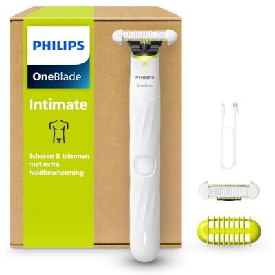 Philips OneBlade Intimate Scheren & Trimmen met Extra Huidbescherming, Model QP1930/30 Philips OneBlade Intimate Scheren & Trimmen met Extra Huidbescherming, Model QP1930/30