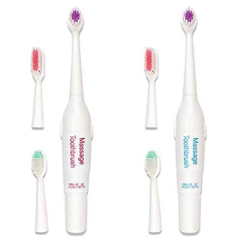 Kcnsieou tandenborstel Grote elektrische tandenborstel kan vervangen tandenborstel (1 set bevat 1 elektrische tandenborstel en 2 reserve tandenborstels)