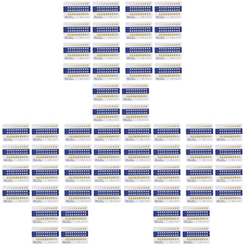 Healeved 120 Stuks Tand Kleurenkaart Tand Tinten Klassieke Kleurenkaart Voor Het Bleken Van Tanden Gids Voor Het Bleken Van Tanden Tandkleurcontrastkaarten Huishouden Porselein 3d Wit Pvc