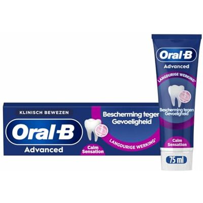 Oral-B Professionele bescherming gevoeligheid en kalmerend gevoel, eucalyptus, pepermunt, 75 ml Oral-B Professionele bescherming gevoeligheid en kalmerend gevoel, eucalyptus, pepermunt, 75 ml