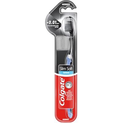 Colgate Slim Soft Actieve kooltandenborstel, dieptereiniging, zacht Colgate Slim Soft Actieve kooltandenborstel, dieptereiniging, zacht