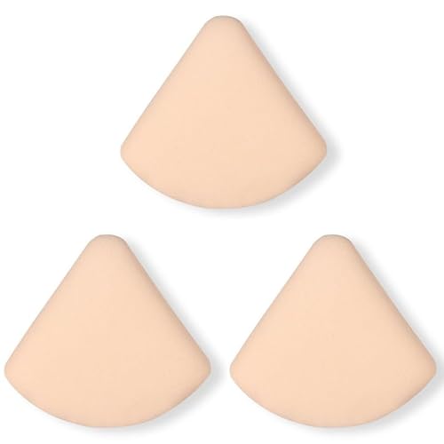 HIFFEY 4/3 Stuks Zachte Leuke Make-Up Bladerdeeg Set Droog Nat Bruikbare Cosmetische Bladerdeeg Spons Kussen Bladerdeeg for Poeder Losse poeder Make-Up Tool (Color : 3Pcs 02)