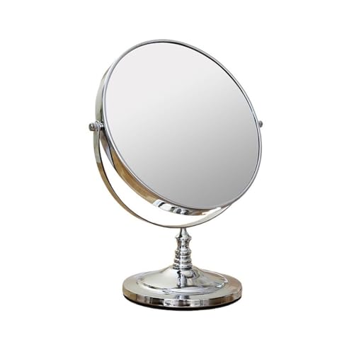 EQQRTG Make-up spiegel Make-upspiegel Hoogwaardige metalen cosmetische spiegel Desktop Meisjesslaapzaal Make-upspiegel Eenvoudige juwelierszaak Speciale spiegel make-upspiegel