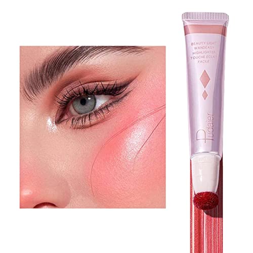 Elinrat make-up markeerstift 3-in-1 romige markeerstift   Veelzijdige markeerstift make-up voegt glans toe, mengt moeiteloos markeerstift voor