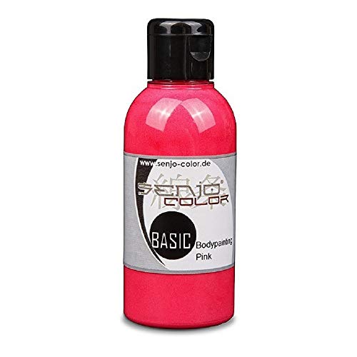 Senjo Color Basic airbrush bodypainting-verf voor gezicht en lichaam, vloeibaar voor airbrush en kwasten, 75 ml, Made in Germany