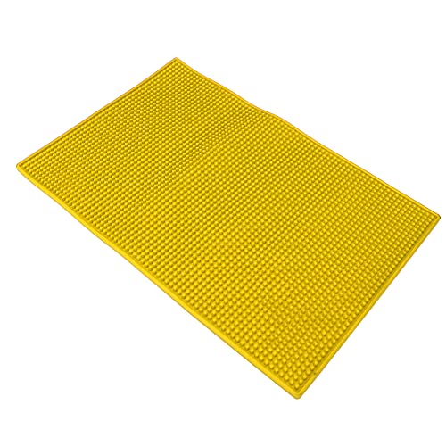 FastUU Kappersgereedschap Opbergkussen, Kappersgereedschap Antislipmat Groot formaat siliconen voor kappers(geel)