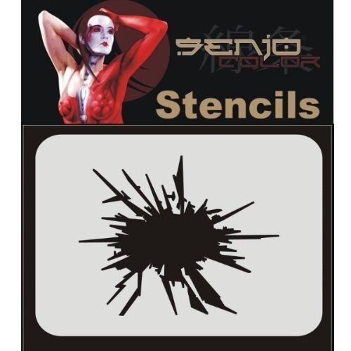 Senjo Color Bodyart Stencil A5 glasbreuk