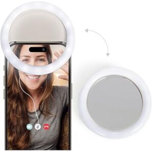 LIVOO Ring Light voor telefoon met spiegel DOS205 – vergroting x 3, 3 lichtmodi, Ø 7 cm, 36 leds LIVOO Ring Light voor telefoon met spiegel DOS205 – vergroting x 3, 3 lichtmodi, Ø 7 cm, 36 leds