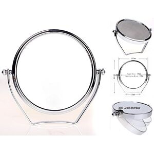 HIMRY KXD3102-5x Make-upspiegel of handspiegel, 5x vergroting, 14,7 cm diameter, tweezijdig, staande spiegel, reisspiegel, 6 inch, verchroomd. HIMRY KXD3102-5x Make-upspiegel of handspiegel, 5x vergroting, 14,7 cm diameter, tweezijdig, staande spiegel, reisspiegel, 6 inch, verchroomd.