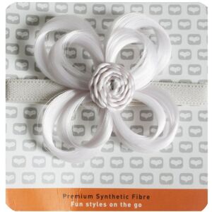 Love Hair Extensions LHEXFLOWERFEBWHITE - Bloemen elastische haarband - Extensions Love Hair Extensions LHEXFLOWERFEBWHITE - Bloemen elastische haarband - Extensions