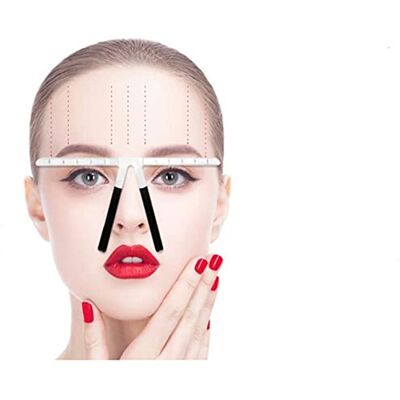 Essort Wenkbrauwen Precisie-liniaal, herbruikbare wenkbrauw balans liniaal 3 punten positie verwend ungierung vorm balans wenkbrauw sjabloon make-up tools wenkbrauw liniaal Essort Wenkbrauwen Precisie-liniaal, herbruikbare wenkbrauw balans liniaal 3 punten positie verwend ungierung vorm balans wenkbrauw sjabloon make-up tools wenkbrauw liniaal