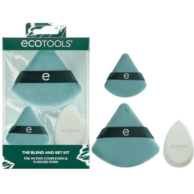 EcoTools The Blend And Set 3 Piece Makeup Sponge & Puff Set EcoTools The Blend And Set 3 Piece Makeup Sponge & Puff Set