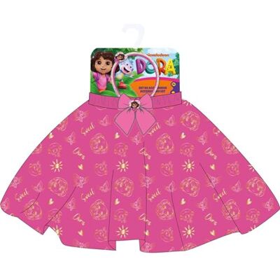 CERDÁ LIFE'S LITTLE MOMENTS Dora de ontdekkingsreisset, fantasie-accessoires, roze rok met strik en decoratieve haarband, kinderkostuum met Dora print CERDÁ LIFE'S LITTLE MOMENTS Dora de ontdekkingsreisset, fantasie-accessoires, roze rok met strik en decoratieve haarband, kinderkostuum met Dora print