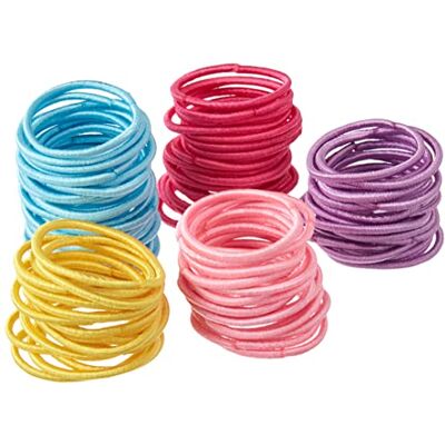 KAEHA SUN-015-13 100 stuks kleurrijke elastische banden van rubber voor dik, zwaar en krullend haar, kleurrijk KAEHA SUN-015-13 100 stuks kleurrijke elastische banden van rubber voor dik, zwaar en krullend haar, kleurrijk