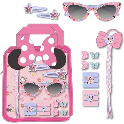 CERDÁ LIFE'S LITTLE MOMENTS Disney Beauty-set met bril Minnie Mouse, haaraccessoires met vlecht, pincet, bril en kousenbanden, Disney kinderset met klassiek roze design CERDÁ LIFE'S LITTLE MOMENTS Disney Beauty-set met bril Minnie Mouse, haaraccessoires met vlecht, pincet, bril en kousenbanden, Disney kinderset met klassiek roze design