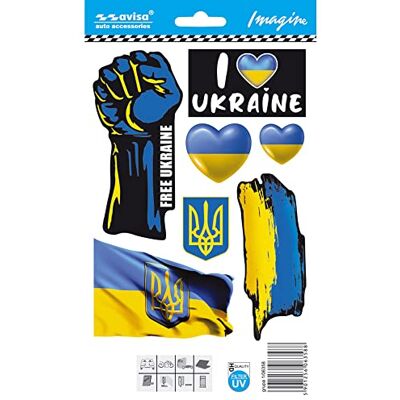 AVISA UKRAINE Auto Tattoo Sticker - Mini collectie AVISA UKRAINE Auto Tattoo Sticker - Mini collectie