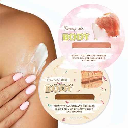 RePaLy Lichaamsglazuur Lichaamsboter, Aardbei Glazuur Lichaamscrème, Opgeklopte Bodyboter Voor Dames, Butter Body Moisturizer Voor Vrouwen Anti-veroudering (Perzik taart)