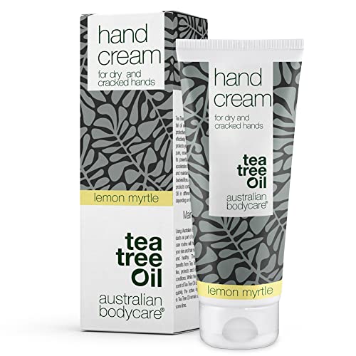 Australian Bodycare Hand Cream voor zeer droge handen   Tea Tree Oil + Lemon Myrtle   Handcrème voor mannen & vrouwen met handkloven   Vegan Handcrème met Tea Tree Olie   100ml