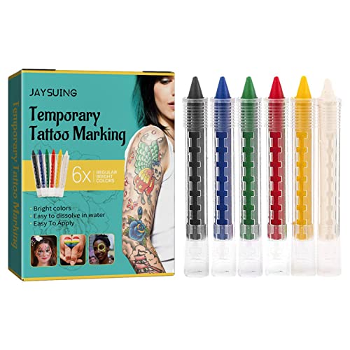 Xiaocao 3 Pcs Tijdelijke -pen Maak je eigen tijdelijke tatoeages Waterdichte tatoeages Body Art-pennen voor huid voor damesmeisje
