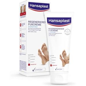 Beiersdorf Hansaplast Regenererende voetcrème (100 ml), voetverzorging met ureum voor droge en ruwe voeten, vochtinbrengende crème beschermt tegen eeltvorming Beiersdorf Hansaplast Regenererende voetcrème (100 ml), voetverzorging met ureum voor droge en ruwe voeten, vochtinbrengende crème beschermt tegen eeltvorming