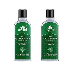 Ayumi , Pure Glycerine, For Face, Body & Hair Hydration, Helps Dry Skin, 2 x 150ml