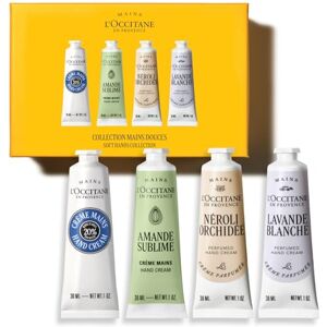 L'OCCITANE Giftset Quatuor Handcrèmes Shea (Karité), Amandel (Amande), Néroli & Orchidée en Lavande Blanche (Witte Lavendel) Gemaakt in Frankrijk L'OCCITANE Giftset Quatuor Handcrèmes Shea (Karité), Amandel (Amande), Néroli & Orchidée en Lavande Blanche (Witte Lavendel) Gemaakt in Frankrijk