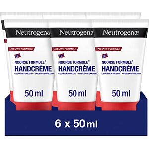 Neutrogena handcrème Noorse formule, geconcentreerd en ongeparfumeerd, dermatologisch getest, 40% glycerine en vitamine E, geschikt voor de gevoelige huid, 6x50 ml Neutrogena handcrème Noorse formule, geconcentreerd en ongeparfumeerd, dermatologisch getest, 40% glycerine en vitamine E, geschikt voor de gevoelige huid, 6x50 ml