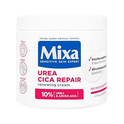 Mixa Urea Cica Repair Herstellende Crème 400ml Herstelondersteunende crème verzorgt de huid met ureum Mixa Urea Cica Repair Herstellende Crème 400ml Herstelondersteunende crème verzorgt de huid met ureum