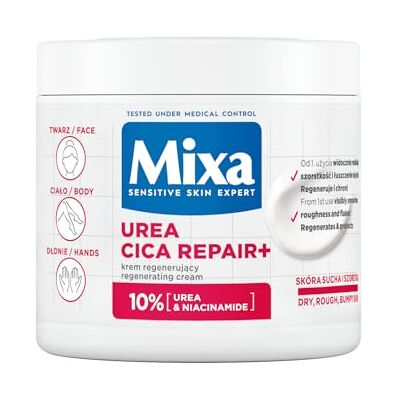 Mixa Urea Cica Repair+ Verzachtende Crème - Voor gezicht, handen & lichaam Mixa Urea Cica Repair+ Verzachtende Crème - Voor gezicht, handen & lichaam